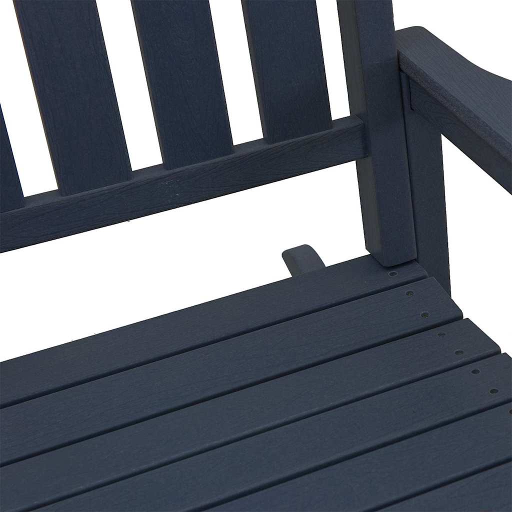Garden Rocking Chair 3 pcs Navy 38 x 38 x 46cm Plastic